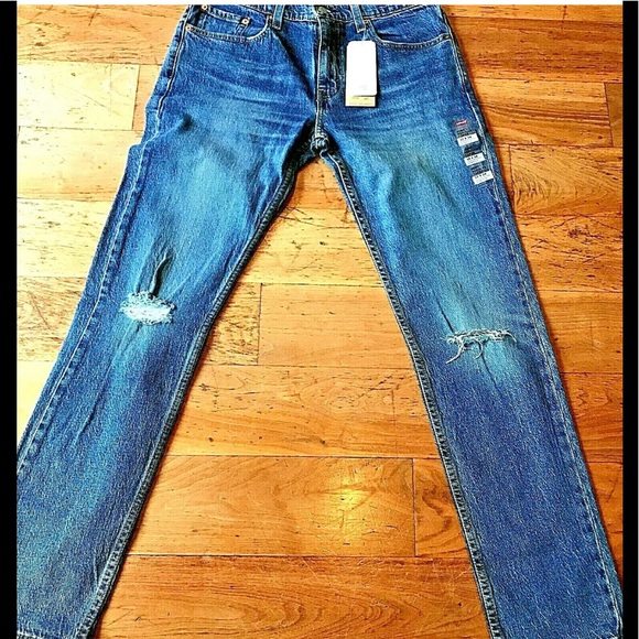Levi's Other - NWT Levis 502 Jeans Regular Taper Stretch Distress